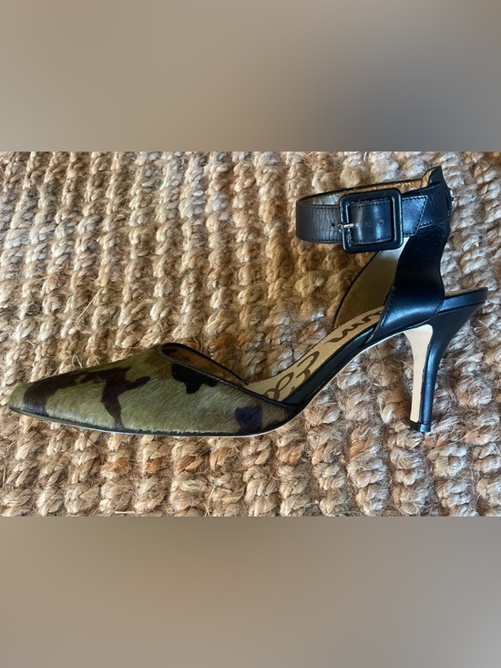 Sam Edelman Shoes - Sam Edelman Ankle-Strap Pump in Olive Camo pony- 
stunning shoes !